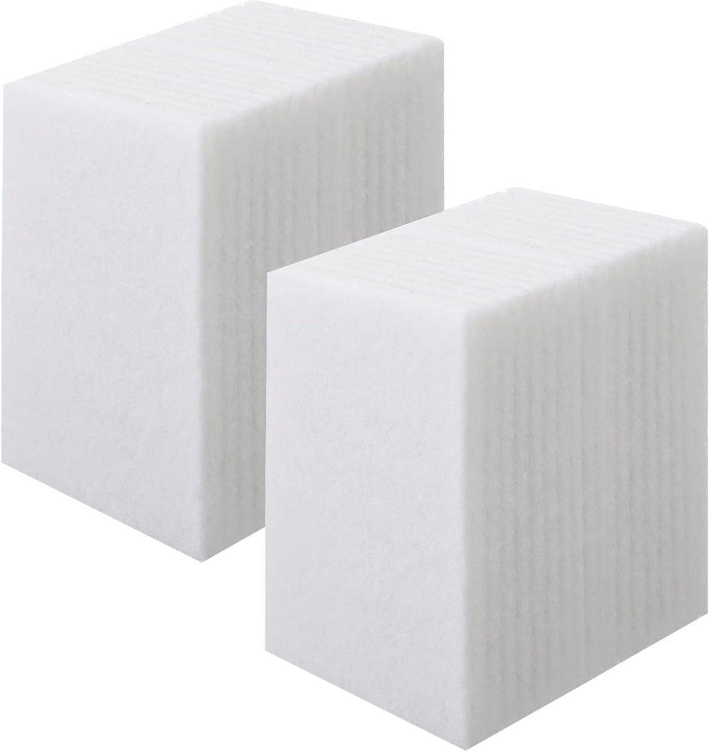 Hoolerry 40 Pcs White Scrub Pads Light Duty Scouring Non Woven Pad Non Scratch Abrasive Hand Multipurpose Scouring Sponge Multi Surface Scrubber Pads for Cleaning Polishing Home(4 x 6 Inch,White)