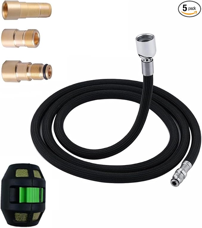 Pull out Hose Kit Compatible for K-1219935-BC with 13.5oz Pull Down Faucet Hose Weight Ball, Classic Pull-Out Hose for Kohler K-1219935-BC/K-1304674-BC Hose Replacement Parts, Black