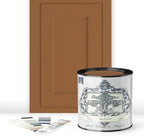 ALL-IN-ONE Paint, Durable cabinet and furniture paint. Built in primer and top coat, no sanding needed. Includes our 30 featured color card - Saddle (caramel brown), Quart