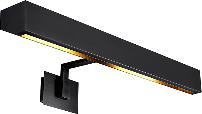 Picture Light, 24" Black Picture Lights for Wall, Bronze Art Lights Hardwired, Dimmable Gallery Light, 3000K Vanity Lights, Picture Frame Light for Bathroom Wall Sconces Artwork Poster Display