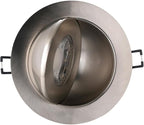 4-inch Gimbal LED Recessed - 4 in Lighting 6Pack Canless Brushed Nickel Trim 90° Tilt Swivel LED Eyeball Wafer Slope Ceiling Adjustable Spotlight Dimmable Brushed Nickel 4 inch 6 Pack