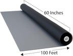 DOCA 60 in x 100 ft Window Screen Mesh - Window Screen Replacement, Fiberglass Mesh Roll for Window, Patio Screen, Porch Screen, or Door - Charcoal