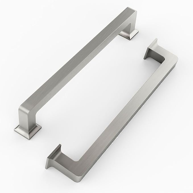 FILTA Cabinet Handles 7 Inch 10 Pack Brushed Nickel Cabinet Pulls for Kitchen Metal Drawer Pulls Modern Cabient Hardware Cupboard Handles