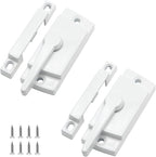 Uenhoy 2 Pack Cam Action Window Sash Locks for Double Hung Windows, Hole Center White Sash Window Locks for Vertical & Horizontal Sliding Windows