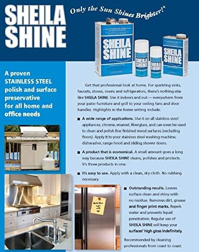 Sheila Shine Stainless Steel Cleaning Spray, 3 oz