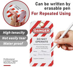 Lockout Tagout Locks - 5 Pack Red Loto Locks with Tags, Keyed Alike Padlock OSHA Compliant Lock Out Tag Out Lock, Safety Padlocks for Electrical Lockout Tag Out Kits