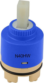 40mm Faucet Cartridge Certification Ceramic Tap Replacement Cartridge Mix Tap Inner Cartridge for Single Lever Faucet, Monobloc Bathroom or Kitchen Mixer Faucets