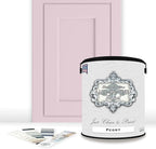 ALL-IN-ONE Paint, Durable cabinet and furniture paint. Built in primer and top coat, no sanding needed. Includes our 30 featured color card - Peony (pale pink), Gallon