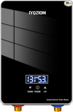 Instant Electric Water Heater 240V 6.5kW.Tankless Water Heater for Kitchen with Self Modulating Technology.Tankless On Demand Water Heater.Electric Hot Water Heaters for Sink.Overheating Protection.