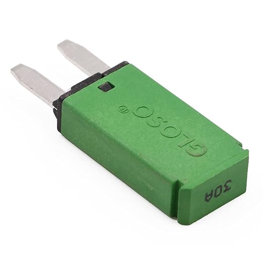 30A 12V Low Profile Mini Fuse Circuit Breaker Auto Reset ATM E71 - UL Certified Self Resetting Blade Fuses 30 Amp 12 Volt DC for Car RV Automotive Truck Boat Marine - Pack of 3