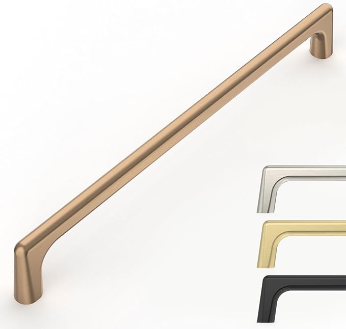 10 Pack Champagne Bronze Cabinet Pulls 8.8 Inch Kitchen Cabinet Handles Cabinet Hardware Kitchen Handles for Cabinets Cupboard Handles Dresser Pulls Drawer Handle