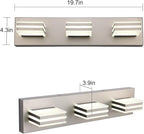 Brushed Nickel Vanity Lights for Bathroom Light Fixtures (3-Light, 20-Inch) Adjust 3 Colors Modern Bath Lighing Fixture Over Mirror LED Vanity Lighting