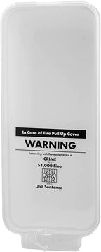 PRO&Family Fire Extinguisher Cabinet (3, White with Clear Pull-Cover, 10 lb)