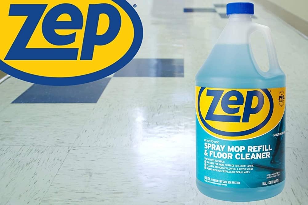Zep ZUMSF128 Multi Floor Cleaner, 128 oz, Blue, 128 Count (Pack of 2)