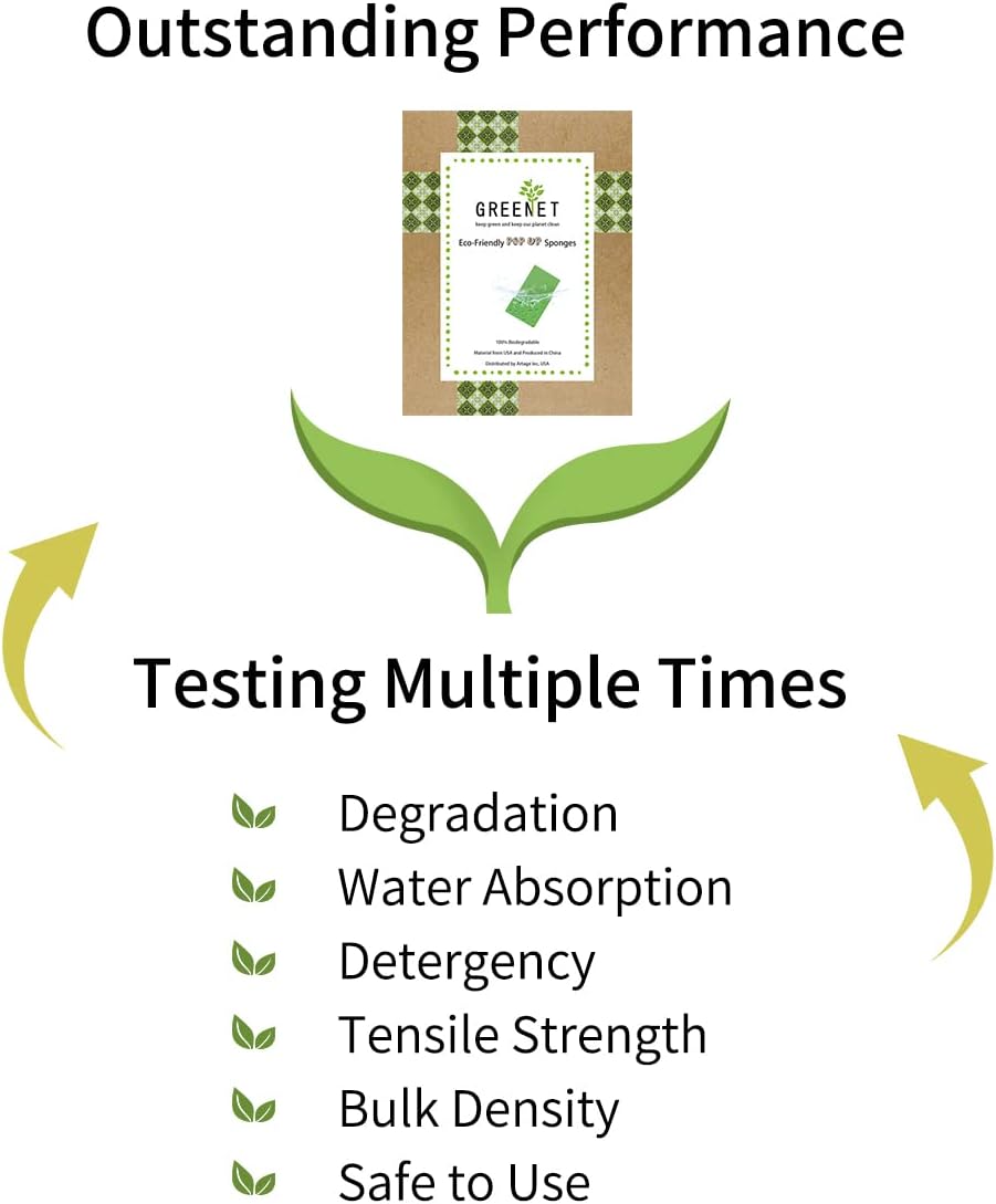 8-Pack Pop-Up Cellulose Sponges – Large, Compressed, Eco-Friendly & Plastic-Free for Kitchen, Bathroom & Home