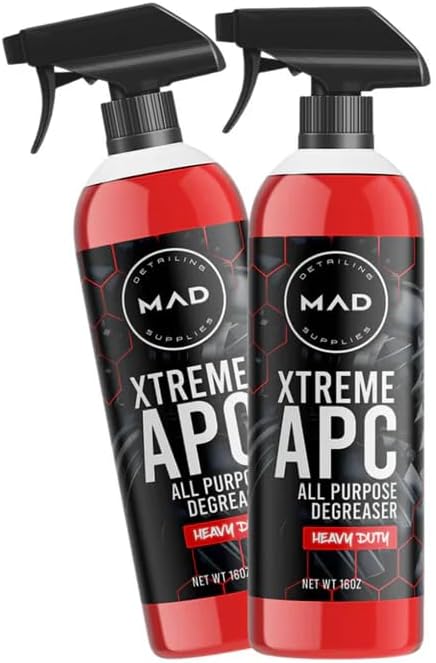 MAD XTREME All Purpose Cleaner Heavy Duty Degreaser for Cars, Trucks, SUVs, Jeeps, Motorcycles, RVs & More, 16 oz 2-Pack