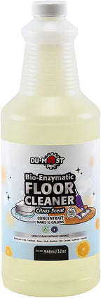 DU-MOST Enzymatic Floor Cleaner Concentrate (1 Oz Makes 1 Gal), No, Streak, No Rinsing, Kids & Pets Safe, Hard Surface Floors, Citrus Scent, 32 Fl Oz