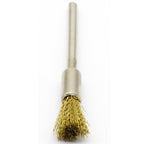 20PCS Brass Wire Brushes - Metal Rust Removal, Cleaning, and Polishing - 6mm Diameter, 1/8″ (3mm) Shaft - Removes Burrs, Dust, and Oxide Layer - Handles Rough Surfaces - Rotary Tool Accessories