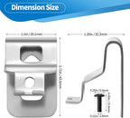 4PCS Belt Clips for Dewalt, Premium 304 Stainless Steel Replacement Clip, with Screws, for Dewalt DCD7771 Compatible with 20V Power Tools for N268241 N086039 DCD980 DCD985 DCD980L2 DCD985L2