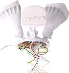 RuggedGrade 20W Turin II TT Series LED Security Light - Motion Sensor Flood Light - 2,400 Lumens - 240° Sensor - Color Selectable 3000K/4000K/5000K - White Housing - Outdoor Light - DLC 5.1 Premium