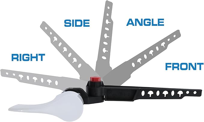 Danco 12064 Curved Replacement Handle with Front Angle/Side/Vertical Mount in Toilet Tank Lever, White