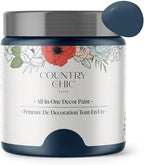 Country Chic All-in-One Chalk Paint for Furniture, Cabinets, Home Decor, Eco-Friendly, Matte Finish, Built-In Primer & Top Coat for Wood, Metal - Starstruck (Navy Blue) - 8 oz (237 ml)