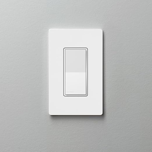 Lutron Sunnata On/Off Accessory Switch with Wallplate, only for use with Sunnata LED+ Dimmers, ST-ASW-WH, White