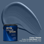 Rust-Oleum Color Spark Interior Paint and Primer in One, Eggshell, Denim, 1 Gallon