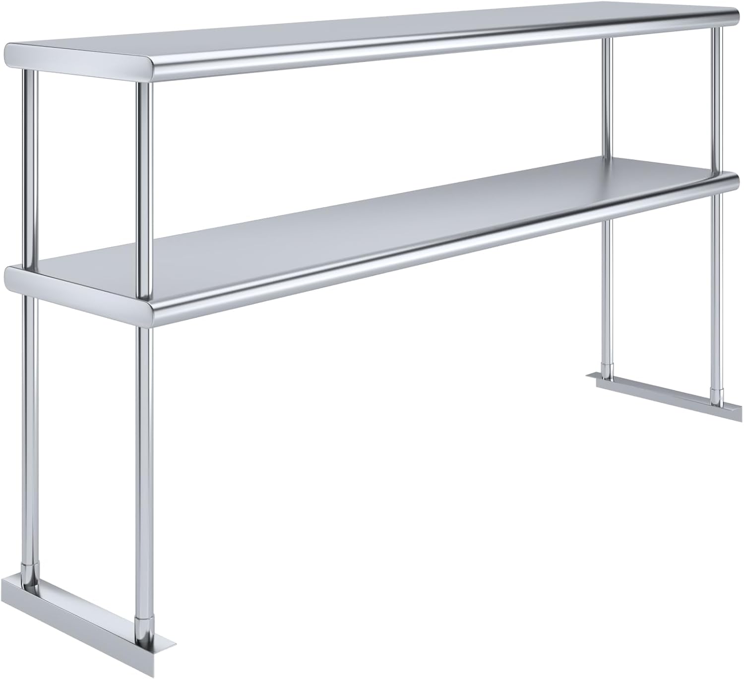 AmGood Double OverShelf Stainless Steel NSF - Many (60" Long x 14" Deep)