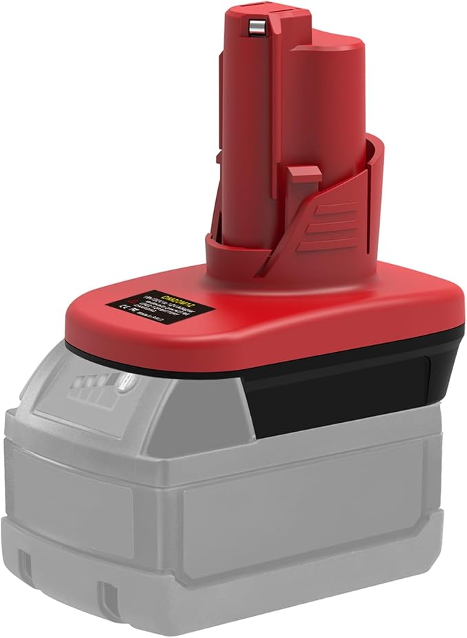 Battery Adapter for Milwaukee 12V M12, for DeWalt 20V & for Milwaukee M18 18V Lithium Battery Convert to for Milwaukee M12 12V Battery, for Milwaukee M12 12V Power Tool