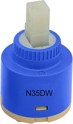 35mm Faucet Cartridge Certification Ceramic Tap Cartridge Mix Faucets Inner Cartridge Replacement for Single Lever Faucet, Monobloc Bathroom or Kitchen Mixer Faucets