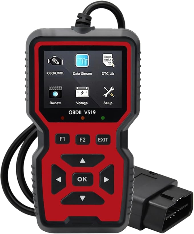 2025 New OBD2 Scanner Diagnostic Tool - Check Engine Light Code Reader with Reset, Battery Voltage Tester, Modes 6 & 8, Suitable for All OBD II Protocol Car & Truck Since 1996