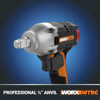 WORX Nitro WX272L 20V Power Share 1/2" Cordless Impact Wrench with Brushless Motor