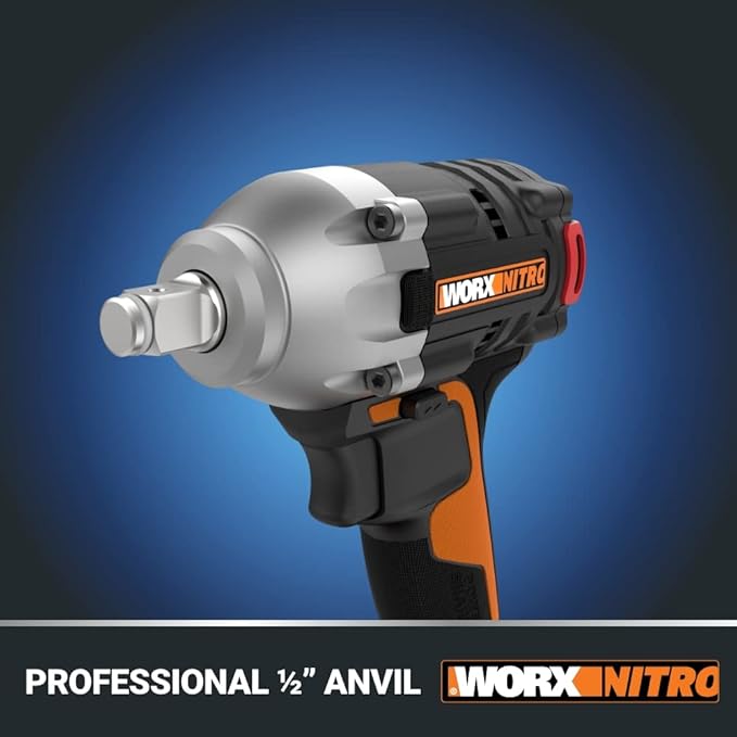 WORX Nitro WX272L 20V Power Share 1/2" Cordless Impact Wrench with Brushless Motor