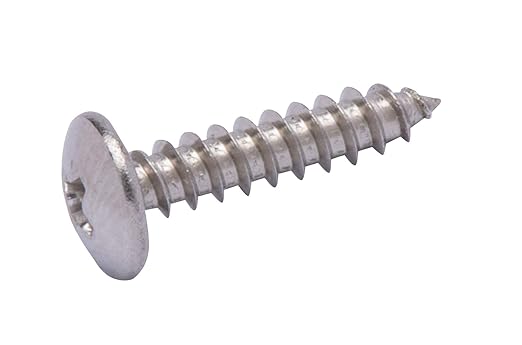 Bolt Dropper #4 X 1/2 inch Stainless Truss Head Phillips Wood Screw (100 Piece) 18-8 (304) Stainless Steel Screws, ssd Screws