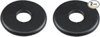 2 Pack Wall Split Flange ABS Round Escutcheon Plate for 2.0"/ 51mm Diameter Pipe Faucet Decoration Accessories (Black)