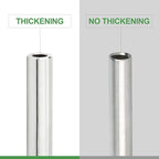 TAISHER 2PCS 304 Stainless Steel Pipe Fittings, 3/8" NPT Male Threaded, 6" Length Weld Nipple Cast Pipe