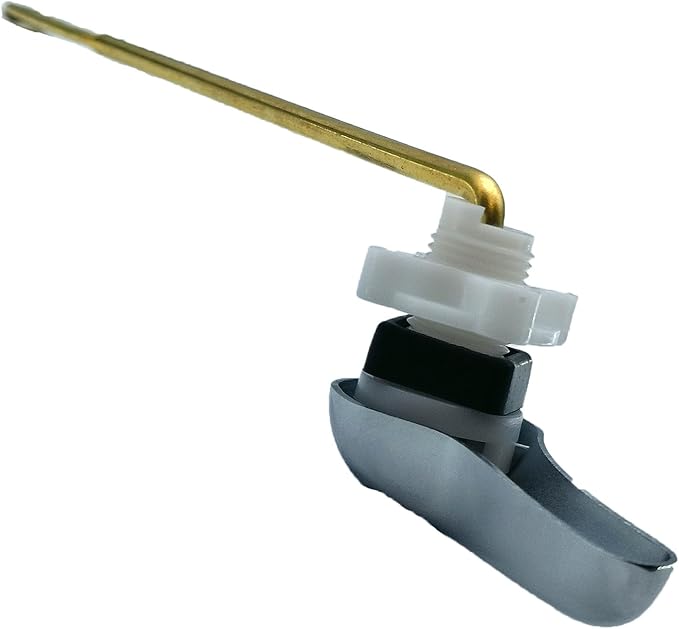 Toilet Handle for Front Mount, Stainless Steel Toilet Flapper Chain and 2-Inch Universal Toilet Flapper Replacement Kit, Easy Installation