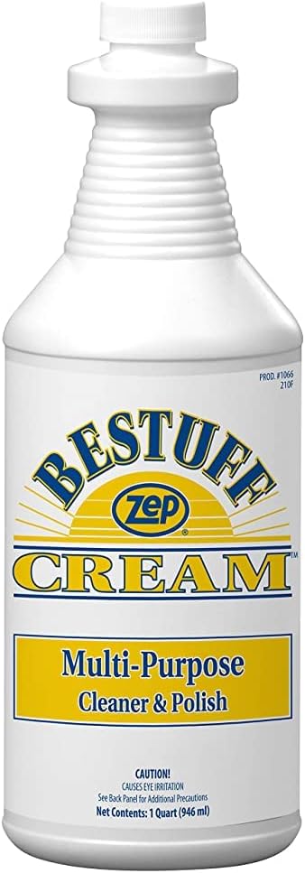 Zep Bestuff Multi-Purpose Cleaner and Polish Cream- 32 Ounce (Case of 12)- 106601- Achieve an Effortless Clean and Ultimate Shine on Any Surface with Easy-To-Use Formula