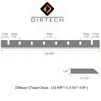 HSS Planer Blades for DW733 12-1/2-Inch (DW7332) Heat Treated, Double Sided HSS Planer Knives Replace DeWalt DW 7332, Set of 4 Replacement