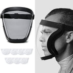 Face Shield for Grinding and Cutting,Clear Full Face Dust Mask Shield for Woodworking,Suitable for Dust and Debris Protection During Home Decoration, Garden Trimming, and Lawn Mowing