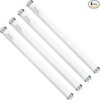 F15T12-CW Cool White 15 Watt Light Bulbs, T12 15 Watt Fluorescent Bulb 18 Inches, Cool White G13 Cap 825 Lumens 4 Pack