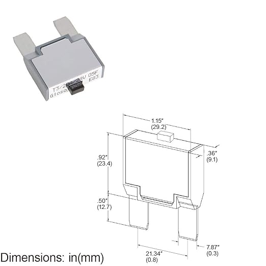 GLOSO Maxi Blade Circuit Breaker Fuse 15A, T3 Manual Reset (15A - 3 Pack) E83