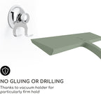 GÜTEWERK Shower Squeegee for Glass Doors, Silicone Window Squeegee, Bathroom and Glass Cleaning - Green - 9 Inch