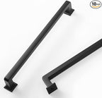 COTYKILEY 10 Pack 7 Inch(177mm) Matte Black Kitchen Cabinet Handles Cabinet Pulls Cabinet Door Handles Kitchen Cabinet Hardware Cupboard Drawer Pulls Dresser Handles