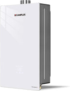 CAMPLUX Climatech 7 Tankless Water Heater Gas 5.28 GPM, 132,000 BTU On Demand Instant Tankless Gas Hot Water Heater Natural Gas, Indoor Installation, White, CA528W