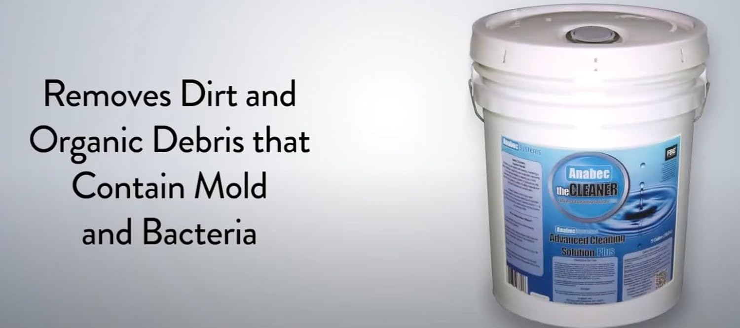 Crawl Space DIY Anabec Advanced Cleaning Solution, 5 Gallons - All-Purpose Commercial Cleaner for General Cleaning Applications