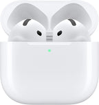 Apple AirPods 4 Wireless Earbuds, Bluetooth Headphones, Personalized Spatial Audio, Sweat and Water Resistant, USB-C Charging Case, H2 Chip, Up to 30 Hours of Battery Life, Effortless Setup for iPhone