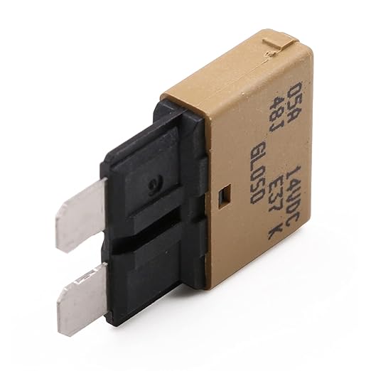 12V 5A Low Profile Fuse Circuit Breaker Auto Reset ATO/ATC E37- UL Certified Self Resetting Blade Fuses 5 Amp 12 Volt DC for Car, Truck, RV, Automotive, Boat, Solar - Pack of 3