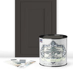 ALL-IN-ONE Paint, Durable cabinet and furniture paint. Built in primer and top coat, no sanding needed. Includes our 30 featured color card - Abbey (warm gray), Quart